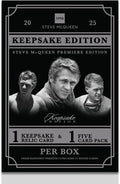 2025 Steve McQueen Keepsake Premiere Edition: 1 Encased Relic and a 5 Card Pack Featuring Authentic Movie Props Cut Signatures Gem Relics