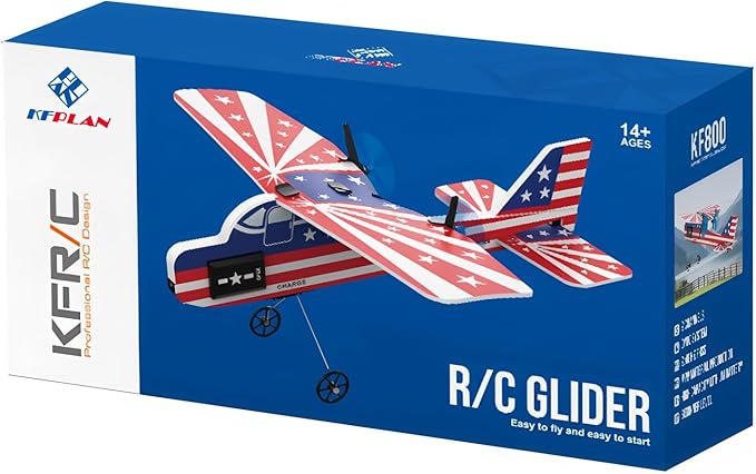 Remote Control Airplane Glider for Kids &amp Adults - 2.4GHz Long Range Auto-Balancing &amp Durable MPP Material RC Glider Plane - Easy to Fly Beginner-Friendly Outdoor Flying Toy Gift