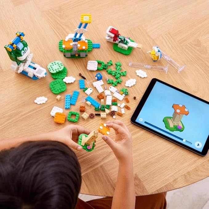 LEGO Super Mario Big Spike’s Cloudtop Challenge Expansion Set 71409 Collectible Toy for Kids with 3 Figures Including Boomerang Bro and Piranha Plant