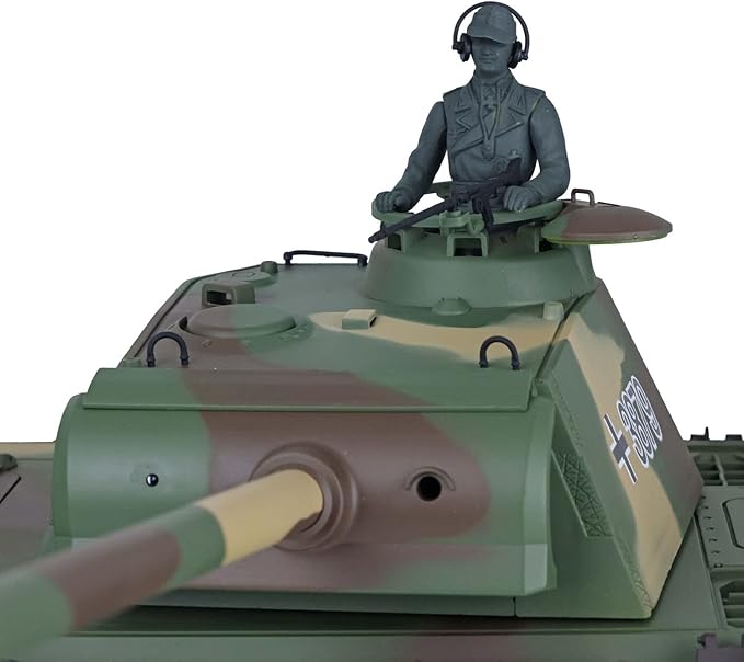 Heng Long US in Stock RC 2.4G 1/16 Plastic German Panther G RTR Tank Model 3879 IR Combat Smoking 340 Rotating Turret BB Shooting Airsoft Tank