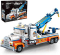 Tow Truck Building Kit 781 PCS Crane Semi and Trailer Car Transporter Construction Vehicles Building Blocks Set Rescue Cars Compatible with Lego Truck Gift for Boys Age 6-12 8-14 &amp Girls