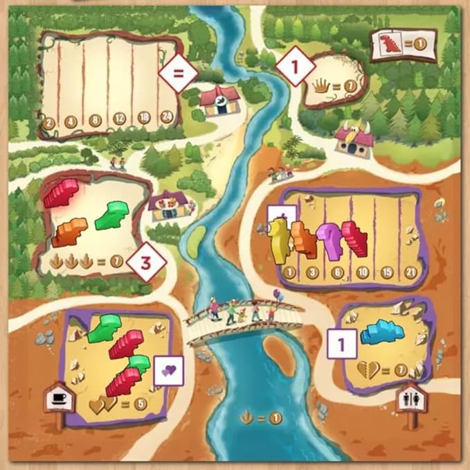 Ankama - Draftosaurus - Jeu de Base - Rédaction de Cartes - Lancer de Dés - Sélection d'Actions Simultanées - Jeu de Stratégie - Déroulement Rapide - Français - 2 à 5 joueurs - ANK9551