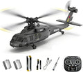 X-MechFun Black Hawk K200 RC Helicopter - 6CH Simulation RC Aircraft with Optical Flow &amp Altitude Hold &amp One-Key Inverted Flight 2.4Ghz Remote Console Helicopter Model for Hobbyists