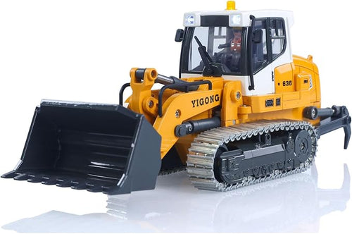 1:50 RC Electric Lifting Tracked Loader Lr636 2.4G Construction Vehicle Metal Bucket Tracks Ripper RTR Model Light Sound Battery Hobby Grade Model for Adult Hobby