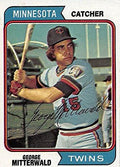 Sports Memorabilia Autograph Warehouse 246299 George Mitterwald Autographed Baseball Card - Minnesota Twins 1974 Topps - No. 249
