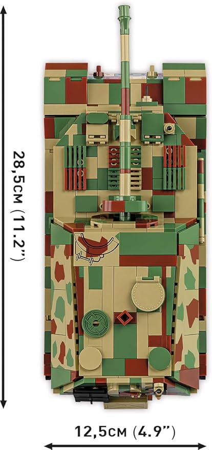 COBI Historical Collection WWII Panzerjager Tiger (P) Elefant Tank Building Set 1252 Pieces
