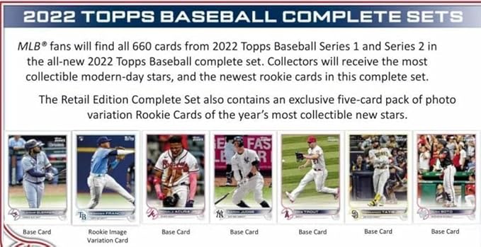 2022 Topps Baseball Complete Set Factory Sealed Retail Edition - Baseball Complete Sets