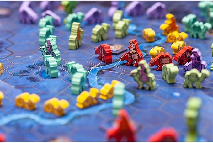 Allplay Through The Desert - Classic Strategy Board Game - Approachable Elegant Tactical - One of The Great Strategy Board Games for Adults - Also Great 2 Player Game