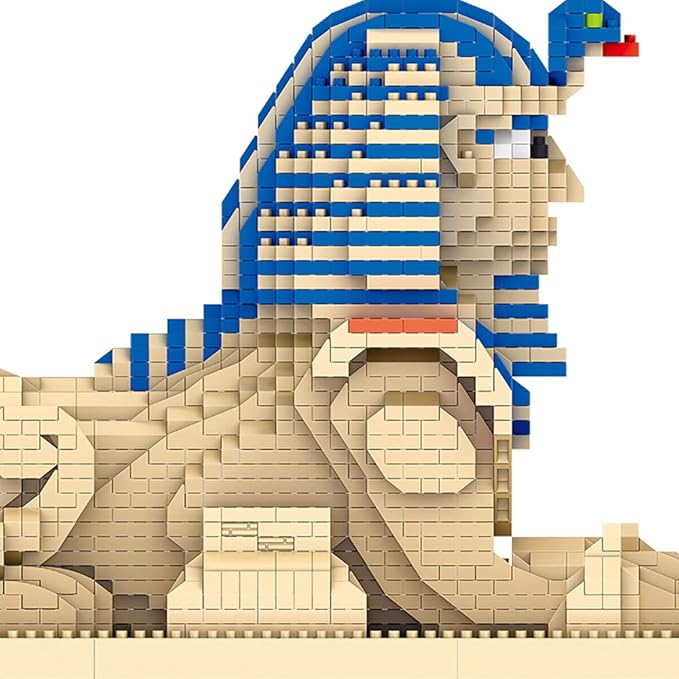 Great Sphinx Egypt Building Blocks Set (2732Pcs) Famous World Architecture Educational Toys Micro Bricks for Kids Adults
