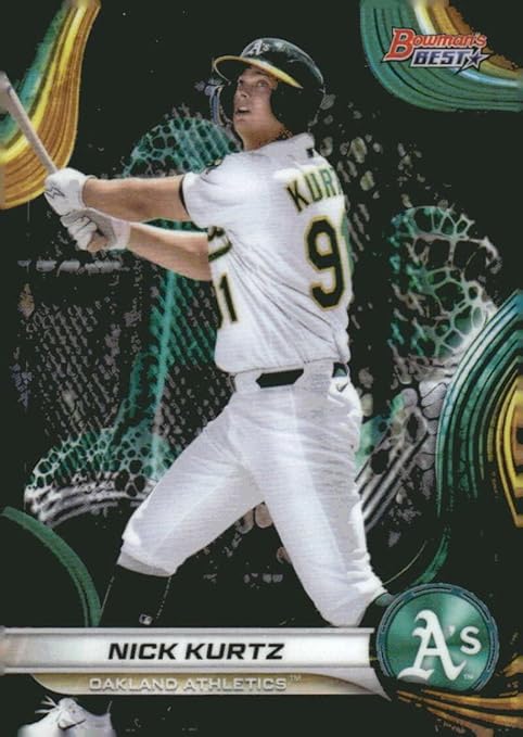 2024 Bowman's Best Top Prospects #TP-14 Nick Kurtz Oakland Rookie Baseball Card - Sportscard Superstore