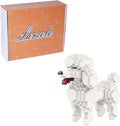 Larcele Mini Building Blocks Animal Set DIY Micro 3D Building Toy Bricks790 Pieces KLJM-05(Teddy in White)