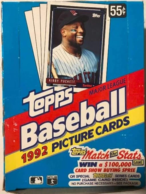 1992 Topps Baseball Wax Box (36 Packs) Possible Manny Ramirez RC