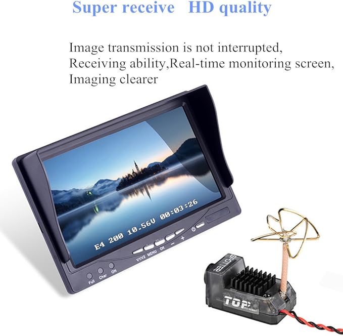 Crazepony Spotter V2 Micro FPV AIO Camera 5.8G with OSD Integrated Mic FOV170 Degree 700TVL Video Transmitter 40CH 20MW-200MW Adjustable VTX for Mini FPV RC Drone
