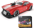 KM3299 Remote Control Car RC Drift Car 4WD RC Cars Vehicle with ESP Gyro LED Headlights Drift Wheel 1:32 High Speed Racing RC Vehicle Gifts- Red