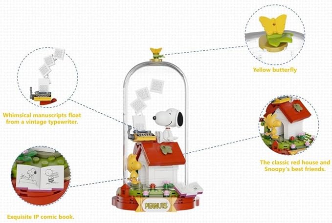 PAN TASY Set Construction Figure Pantasy Peanuts His Typewriter (86901)