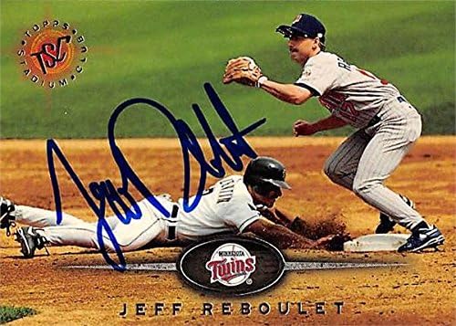 Sports Memorabilia Autograph Warehouse 246587 Jeff Reboulet Autographed Baseball Card - Minnesota Twins 1995 Topps Stadium Club - No. 137