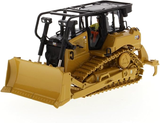 Diecast Masters CAT Caterpillar D6 Track Type Tractor Dozer with SU Blade and Operator High Line Series 1/50 Diecast Model 85553