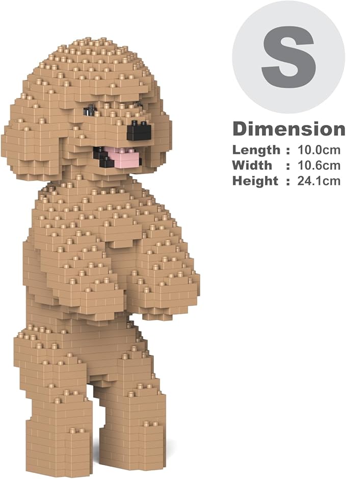 JEKCA Toy Poodle 04S-M03 | Dog Plastic Building Blocks | Age 14+