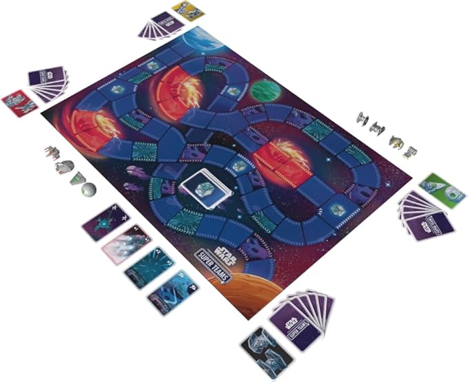 Star Wars Super Teams Board Game - Fast-Paced Strategy Race Through The Galaxy Fun for Families Kids &amp Adults Ages 7+ 2-4 Players 30 Minute Playtime Made by Zygomatic