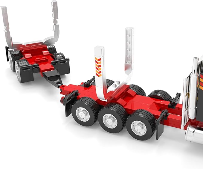 Xbert Logging Trucks Building Block Sets Wood Transport Timber Truck Farm Tractor Trailer Model Vehicles Toys Gift for Boys