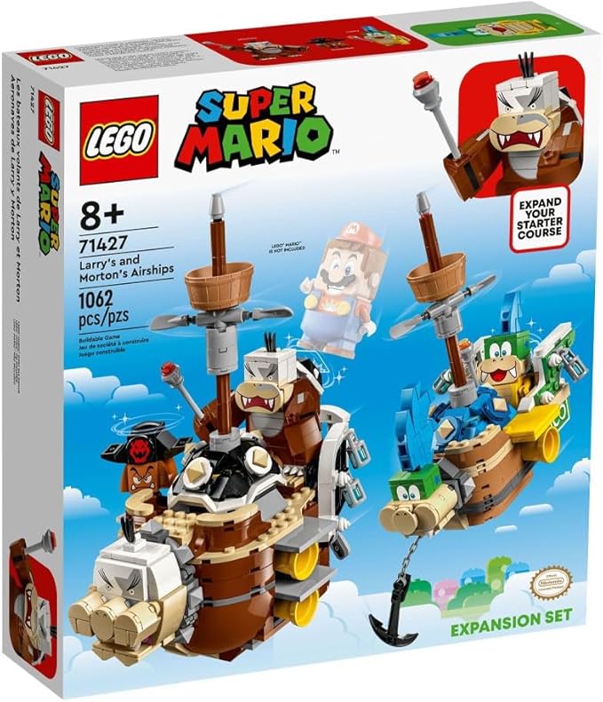 Lego Super Mario 71427 Larry and Morton Flying Fortresses Expansion Set Character Toy