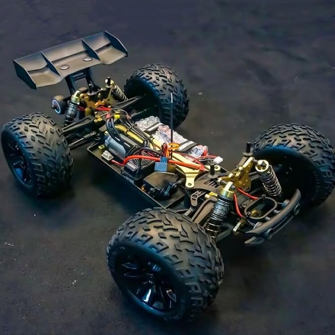 Jlbracing Cheetah 21101 1:10 RTR Brushless RC Truck 80km/h High Speed with 120A ESC 4WD Off-Road Monster Truck IPX7 Waterproof Electric RC Car for Adults - All Terrain for Snow/Sand