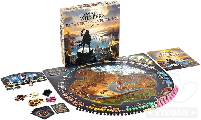A War of Whispers: Expansion of Influence – 5-Player Support &amp New Factions Strategic Board Game Expansion Ages 14+ Dark Fantasy Wargame