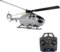 GoolRC C186 Remote Control Helicopter Remote Control Drone Single Propeller Without Ailerons 6-axis Gyro Stabilization Remote Control Airplane Altitude Hold s Adults Gray