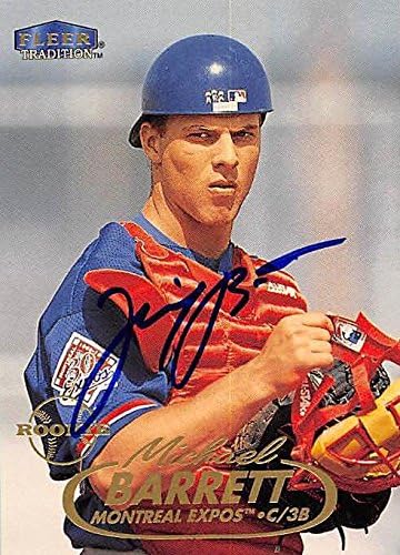Sports Memorabilia Autograph Warehouse 244801 Michael Barrett Autographed Baseball Card - Montreal Expos FT 1998 Fleer Tradition - No. U36