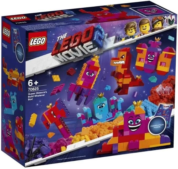 LEGO THE LEGO MOVIE 2 Queen Watevra’s Build Whatever Box! 70825 Pretend Play Toy and Creative Building Kit for Girls and Boys 2019 (455 Pieces)