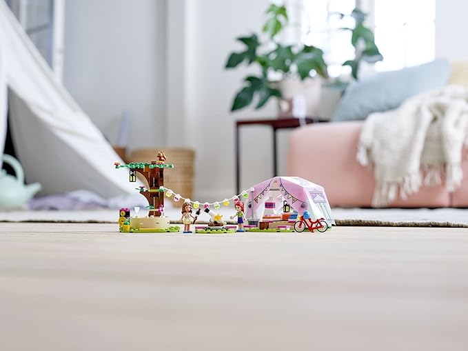 LEGO Friends Nature Glamping 41392 Building Kit Includes Friends Mia a Mini-Doll Tent and a Toy Bicycle (241 Pieces)