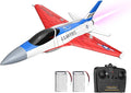 volantexrc RC Plane F-16 Fighting Falcon - 2.4Ghz 2CH Remote Control Airplane Jet Fighter Ready to Fly with Cool Lights for BeginnersAdults (762-4)