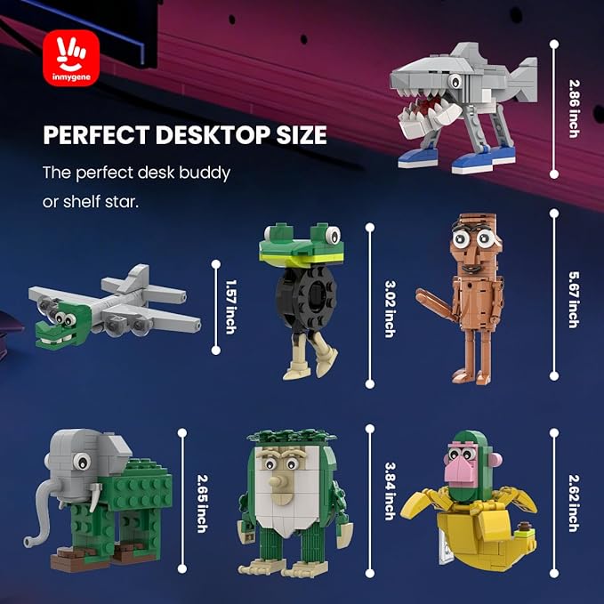 Italian Brainrot Building Set Viral Meme Building Kit Include Tralalero Tralala Tung Tung Sahur Bombardiro Crocodilo Chimpanzini Bananini BRR BRR Patapim Boneca Ambalabu Lirili