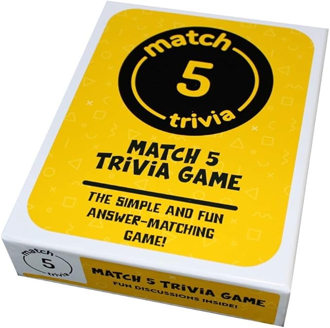 Game - Simple Fun Answer Matching Trivia Game for Holidays Family Friends. 3+ Players.