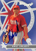 Sports Memorabilia Autograph Warehouse 244551 Eric Valent Autographed Baseball Card - Philadelphia Phillies FT 2001 Topps Stars - No. 164