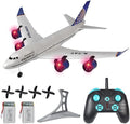 RC Plane Simulation A-747 Passenger Aircraft 2.4GHZ Rc Aircraft Glider 360° Rollover Automatic Gyroscope Balance Airplane 3-Channel Fixed-Wing RC Drone Toy with LED Searchlight