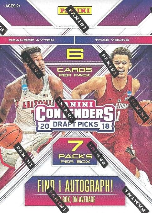 2018/19 Panini Contenders Draft Picks Basketball Factory Sealed Retail Box with AUTOGRAPH! Look for Rookies &amp Auto’s of Deandre Ayton Luka Doncic Trae Young Marvin Bagley &amp Many More!