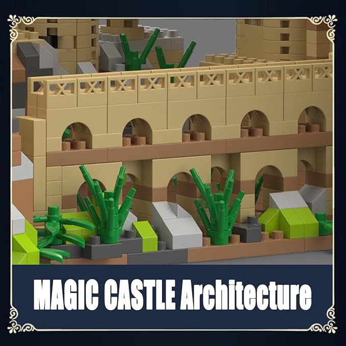 Architecture Set Harry Castle Micro Building Blocks Set（5400PCS） - Architectural Model Toys Gifts for Kid and Adult