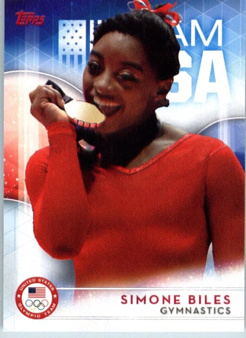 2016 Topps #38 Simone Biles Gymnastics USA Olympics Card