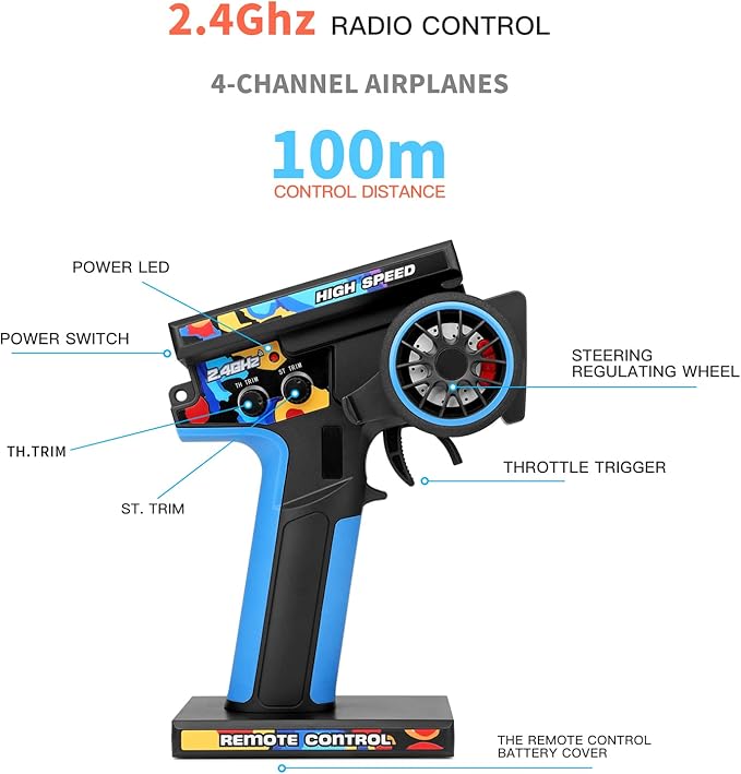 GoolRC WLtoys 124007 Brushless RC Cars 1:12 Scale Remote Control Car 4WD 75km/h High Speed Racing Car 2.4GHz All Terrain Off Road RC Truck RTR with Metal Chassis for Adults