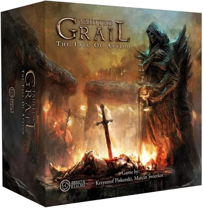 Tainted Grail The Fall of Avalon Board Game CORE BOX - Epic Story-Rich Survival &amp Exploration Arthurian &amp Celtic Mythology Ages 14+ 1-4 Players 2-3 Hour Playtime Made by Awaken Realms