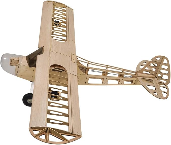 Viloga Piper J-3 Cub Balsa Wood Model Airplane S08 J3 Laser Cutting 46 Wingspan Fly Aircraft Model Kit DIY RC Plane Kit for Adults