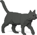 JEKCA Cat 07S-M03 | Gray Cat Plastic Building Blocks | Age 14+