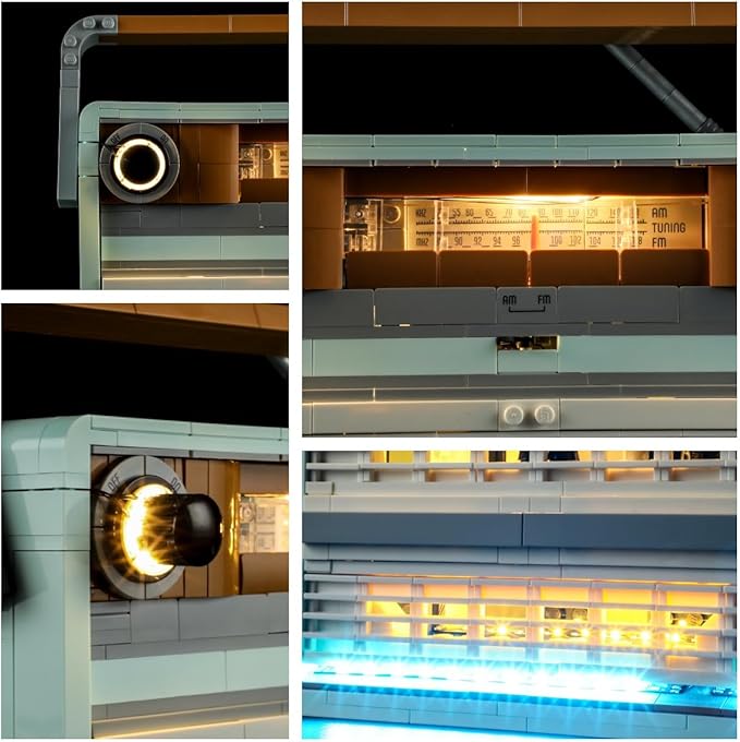 LIGHTAILING Light for Lego-10334 Retro Radio - Led Lighting Kit Compatible with Lego Building Blocks Model - NOT Included The Model Set
