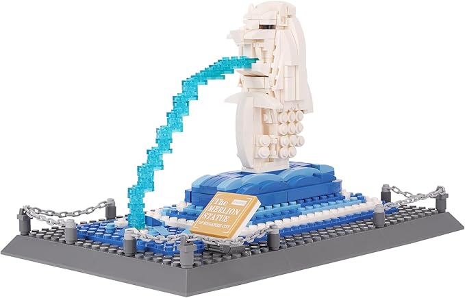 Oichy Merlion Building Blocks Set 503 PCS Creative Toy Building Sets World Famous Architecture Model Kits for Adults and Kids