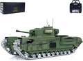 TOUCAN RC HOBBY US in Stock TD 1/16 RC Military Tank Churchill Mk.VII Metal Tracks Infrared Battle RTR Model