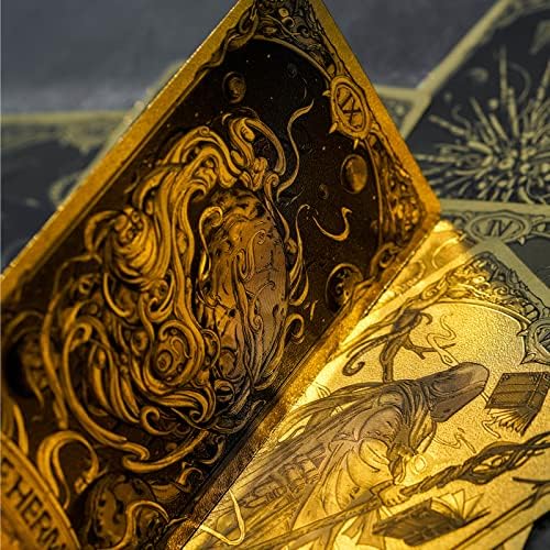Cthulhu Poker Cards Collection Playing Cards Rare Limited Poker Cards Gift for Men or Women Great for CardistryCard Games and Party (Gold foil a Set)