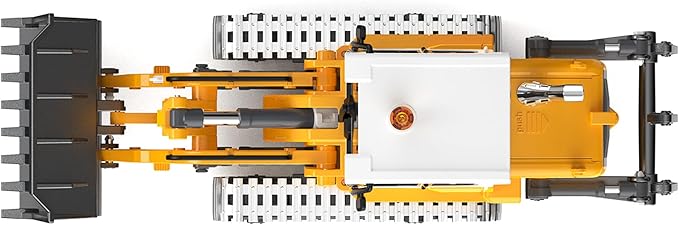Pro-Grade Remote Control Bulldozer for Adult Metal Micro-Scale RC Construction Model with Leadscrew Loader System Dual Battery Includes Portable Carry Case