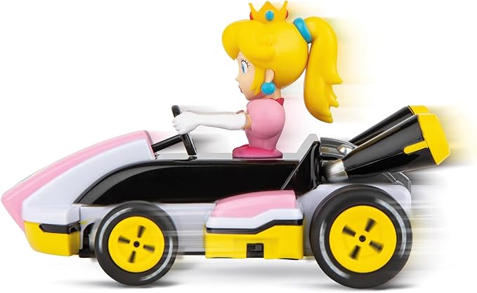 Carrera RC Nintendo Mario Kart Race Kart 1:32 Scale 2.4 GHz Mini Collectible Radio Remote Control Toy Car Vehicle - Peach