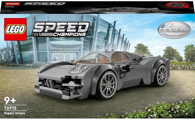 LEGO 76915 Speed Champions Pagani Utopia Racing Car and Toy Model Kit of an Italian Hypercar Car Collector's Vehicle from The Set 2023